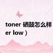 toner 硒鼓怎么样（toner low）