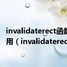 invalidaterect函数的作用（invalidaterect）