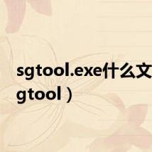 sgtool.exe什么文件（sgtool）