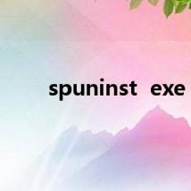 spuninst  exe