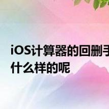 iOS计算器的回删手势是什么样的呢