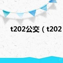 t202公交（t202）