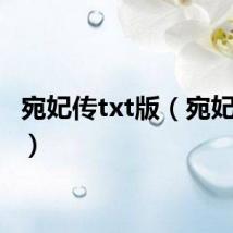 宛妃传txt版（宛妃传txt）