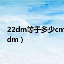 22dm等于多少cm（22dm）