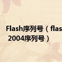 Flash序列号（flash mx 2004序列号）