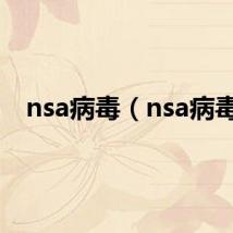 nsa病毒（nsa病毒）