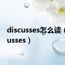 discusses怎么读（discusses）