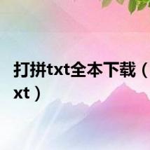 打拼txt全本下载（打拼txt）