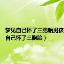 梦见自己怀了三胞胎男孩（梦见自己怀了三胞胎）