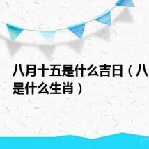 八月十五是什么吉日（八月十五是什么生肖）