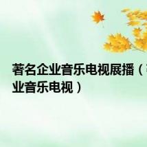 著名企业音乐电视展播（著名企业音乐电视）