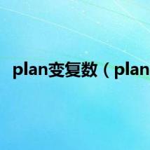 plan变复数（planb）