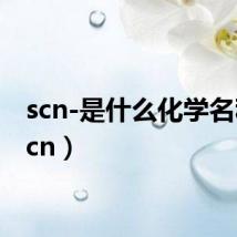 scn-是什么化学名称（scn）