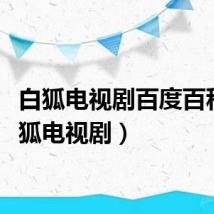 白狐电视剧百度百科（白狐电视剧）