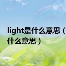 light是什么意思（lie是什么意思）