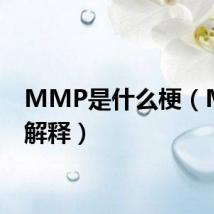 MMP是什么梗（MMP解释）