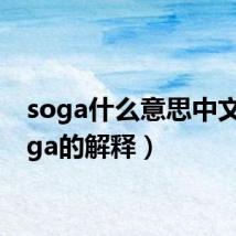 soga什么意思中文（soga的解释）