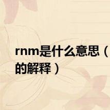 rnm是什么意思（rnm的解释）