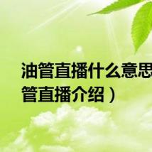 油管直播什么意思（油管直播介绍）