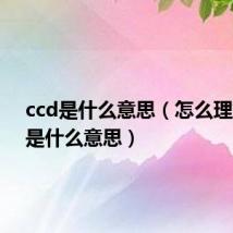 ccd是什么意思（怎么理解ccd是什么意思）