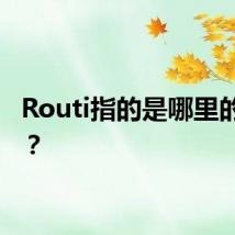 Routi指的是哪里的女人？