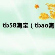 tb58淘宝（tbao淘宝）