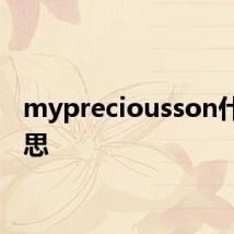 mypreciousson什么意思