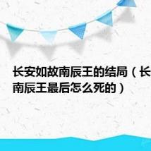 长安如故南辰王的结局（长安如故南辰王最后怎么死的）