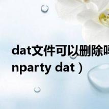 dat文件可以删除吗（tenparty dat）