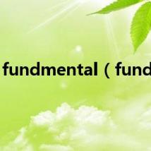 fundmental（fundxy）