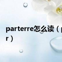 parterre怎么读（parter）