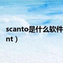 scanto是什么软件（scant）