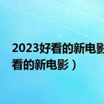 2023好看的新电影（好看的新电影）