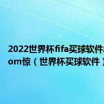 2022世界杯fifa买球软件z623.com惊（世界杯买球软件）