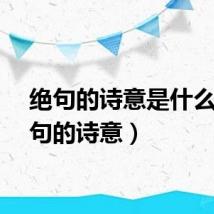 绝句的诗意是什么（绝句的诗意）