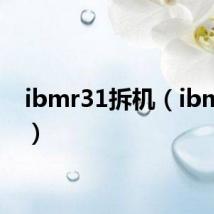 ibmr31拆机（ibm r31）