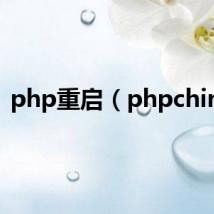 php重启（phpchina）