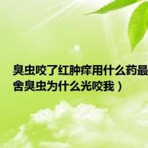 臭虫咬了红肿痒用什么药最好（宿舍臭虫为什么光咬我）