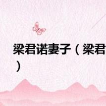 梁君诺妻子（梁君诺qq）