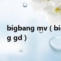 bigbang mv（bigbang gd）