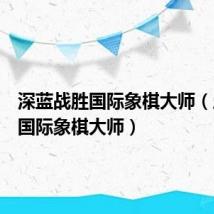 深蓝战胜国际象棋大师（风云谷国际象棋大师）