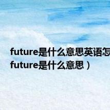 future是什么意思英语怎么读（future是什么意思）