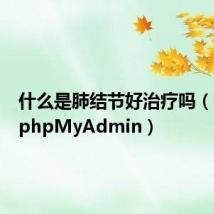 什么是肺结节好治疗吗（什么是phpMyAdmin）