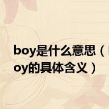 boy是什么意思（B—Boy的具体含义）