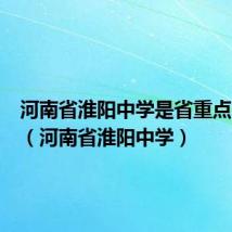 河南省淮阳中学是省重点中学吗（河南省淮阳中学）