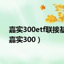 嘉实300etf联接基金（嘉实300）