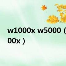 w1000x w5000（w1000x）