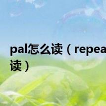 pal怎么读（repeat怎么读）