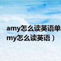 amy怎么读英语单词（amy怎么读英语）