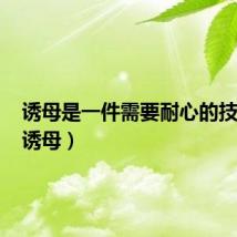 诱母是一件需要耐心的技术活（诱母）